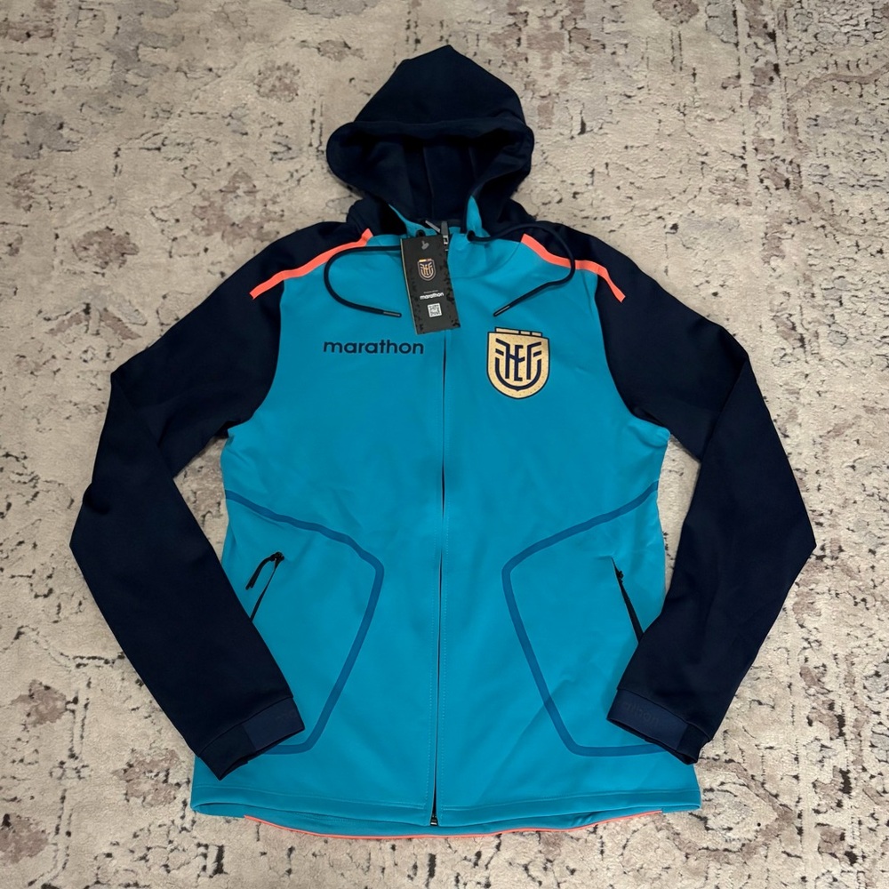 Marathon Authentic Ecuador National Team Soccer Turquoise Jacket Men’s Sz: M